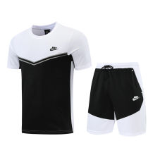 2022 Ni~White Black Short Training Jersey(A Set)