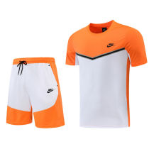 2022 Ni~White Orange Short Training Jersey(A Set)