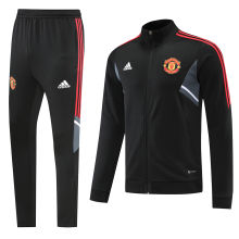 2022/23 M Utd Black Jacket Tracksuit