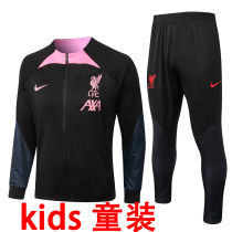 2022/23 LFC Black Kids Jacket Tracksuit(E601)