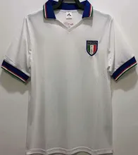 1982 Italy Away White Retro Soccer Jersey
