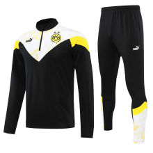 2022/23  BVB Black Half Pull Sweater Tracksuit