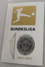 Bundesliga BFC Champion Gold Patch 2021/22 德甲臂章 (You can buy it OR tell us which jersey to print it on. )