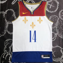 Pelicans INGRAM #14 White City Edition  NBA Jersey
