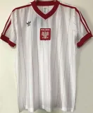1982 Poland Home White Retro Soccer Jersey