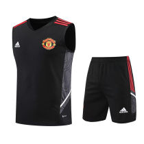 2022/23 M Utd Black Vest Training Jersey(A Set)