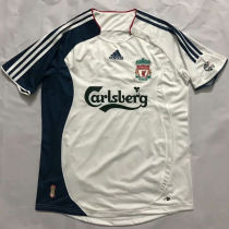 2006/07 LFC Away White And Black Retro Soccer Jersey