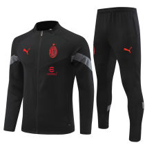 2022/23 AC Black Jacket Tracksuit