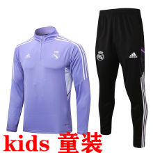 2022/23 RM Lilac Colour Kids Sweater Tracksuit （ E641）