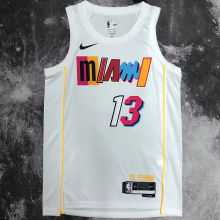 Miami Heat  ADERAYO#13 White City Edition NBA Jerseys