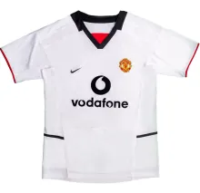 2002/03 M Utd Away White Retro Soccer Jersey
