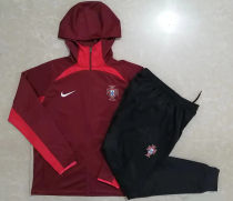 2023 Portugal Red Hoody Zipper Jacket Tracksuit （ F444）