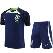 2023 Brazil Sapphire Blue Short Training Jersey