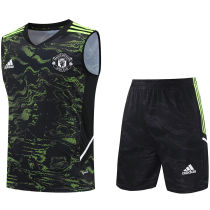 2023 M Utd Yellow Black Short Training Jersey