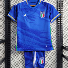 2023/24 Italy Home Blue kids Soccer Jersey