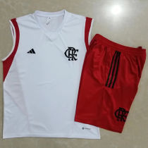 2023 Flamengo White Short Training Jersey(A Set) （D778）
