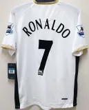 RONALDO #7 M Utd Away Retro Jersey 2006/07 (Have Patch 带双臂章 FA Premier League Font 英超字体 )