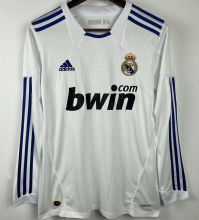 2010/11 RM Home White Retro Long Sleeve Jersey