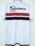 2023/24 Sao Paulo 1:1 Quality Home White Fans Soccer Jersey