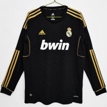 2011/12 RM Away Black Long Sleeve Retro Jersey