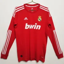 2011/12 RM Away Red Long Sleeve Retro Jersey