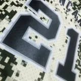 2013/14 Spurs DUNCAN #21 Camo Retro NBA Jerseys 热压