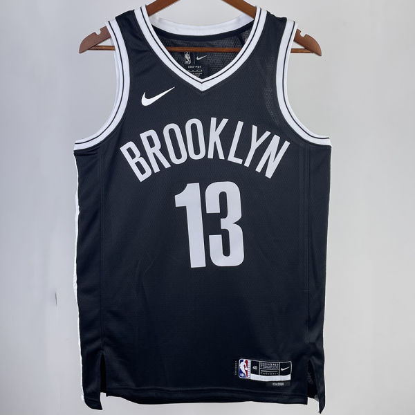 2023/24 Nets HARDEN #13 Black NBA Jerseys