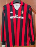 1988/89 AC Milan Home  Long Sleeve Retro Jersey