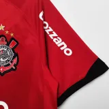2011/12 Corinthians Third Red Retro Soccer Jersey