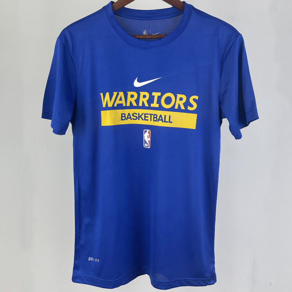 2023/24 Warriors Blue Training  Short sleeve  NBA Jerseys