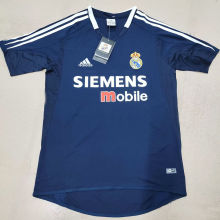 2004/05 RM Away Black Retro Soccer Jersey (Not La Liga Patch)
