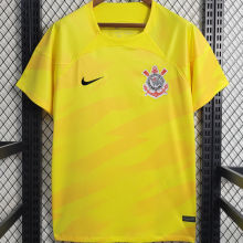 2023/24 Corinthians Yellow Goalkeeper Soccer Jersey
