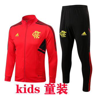 2023/24 Flamengo Red Kids Jacket Tracksuit ( E691)