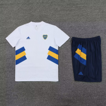 2023/24 Boca White Short Training Jersey(A Set)