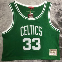 Celtics BROD #33 Retro Green NBA Girl Jersey