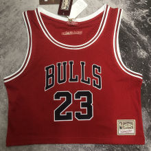 Bulls JORDAN #23 Retro Red NBA Girl Jersey