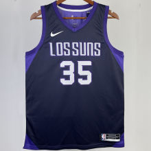 Suns DURANT #35 Purple City Edition  NBA Jerseys