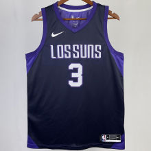 Suns PAUL #3  Purple City Edition  NBA Jerseys