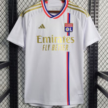 2023/24 Lyon Home White Fans Soccer Jersey