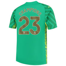 CHAMPIONS #23 Man City Goalkeeper Soccer Jersey 2023/24 (金色字体)