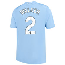 WALKER #2 Man City 1:1 Home Blue Fans Jersey 2023/24 (League Font)