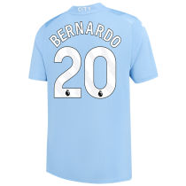 BERNARDO #20 Man City 1:1 Home Blue Fans Jersey 2023/24 (League Font)