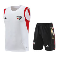 2023/24 Sao Paulo White Vest Training Jersey(A Set)