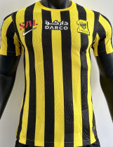 2023/24 Al Ittihad Home Yellow Player Soccer Jersey (All AD)