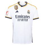2023/24 RM Home White Player Version Long Sleeve Jersey