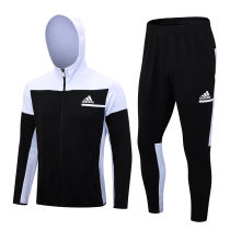 2023/24 AD~  Black White Hoody Zipper Jacket Tracksuit