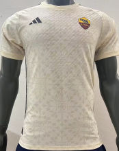 2023/24 Roma Away White Plasyer Version Soccer Jersey 无胸前广告