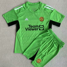 2023/24 M Utd GK Green Kids Soccer Jersey