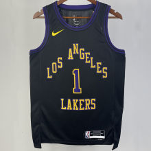 2023/24 Lakers RUSSELL #1 Bkacl City Edition NBA Jerseys