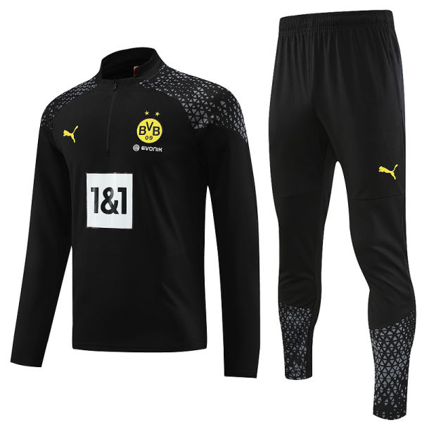 2023/24 BVB Black Sweater Tracksuit